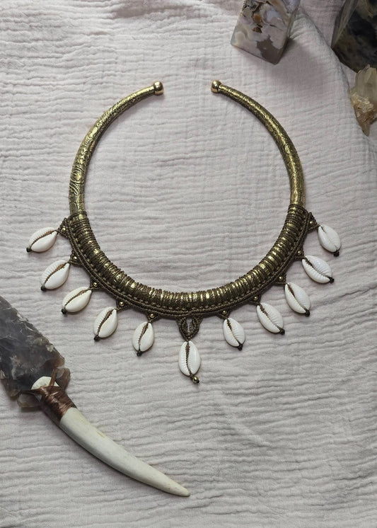 Cowrie tribal torque
