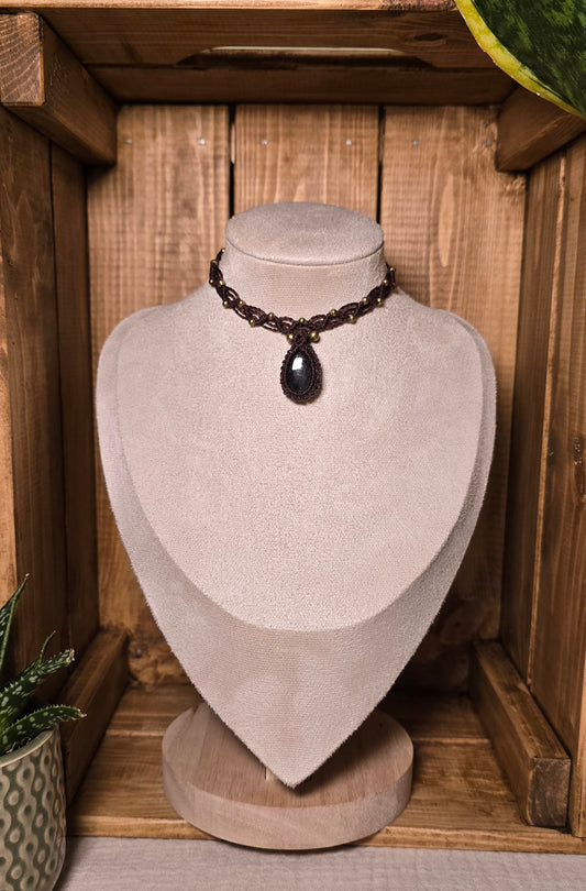 Labradorite choker